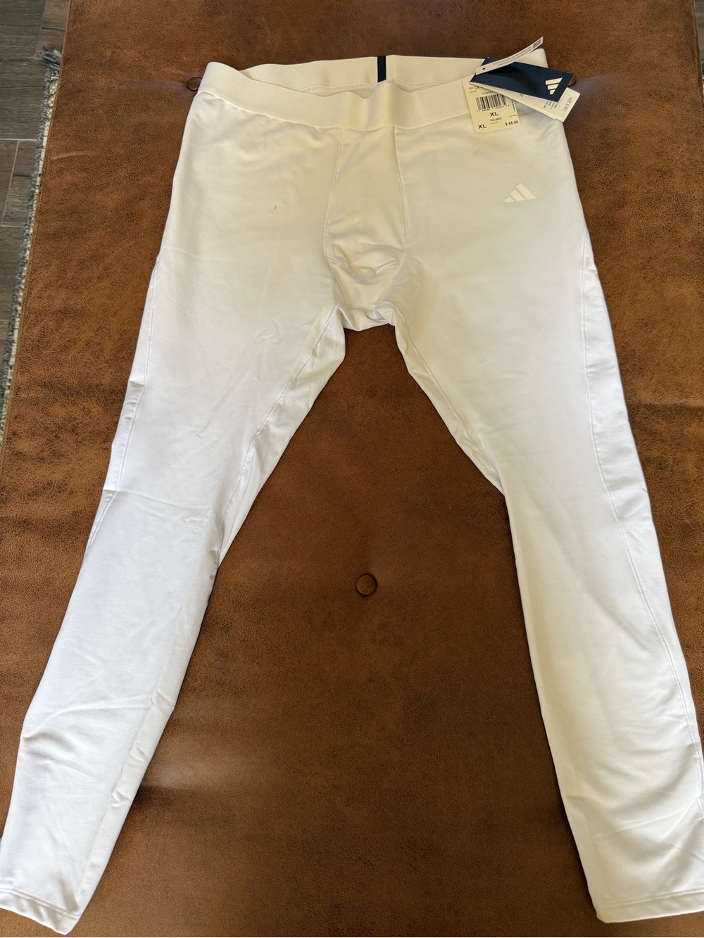 adidas Men’s White Skinny Performance Tights